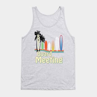 Surfboard Meeting retro style board shapes Tank Top